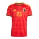 Billige Fotballdrakt Belgia Nathan Ngoy #25 Replika Hjemmedrakt VM 2026 Kortermet Billige Fotballdrakt Belgia Nathan Ngoy #25 Replika Hjemmedrakt VM 2026 Kortermet